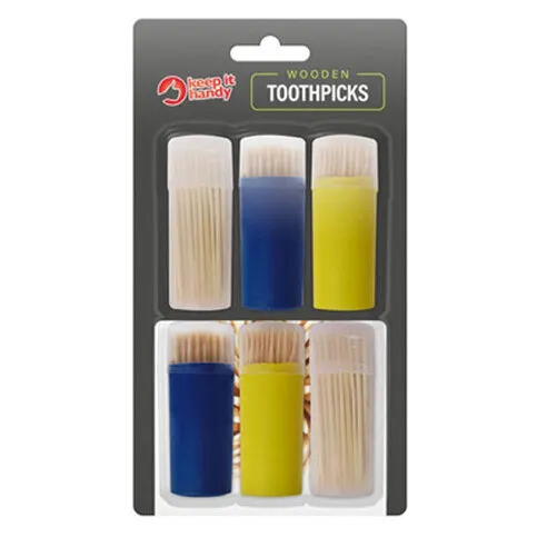 Keep It Handy Toothpicks 6 x 100pk