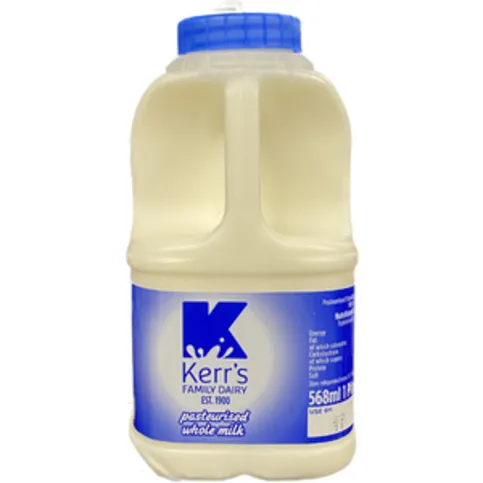 Kerrs Milk Whole Milk 1 Pint