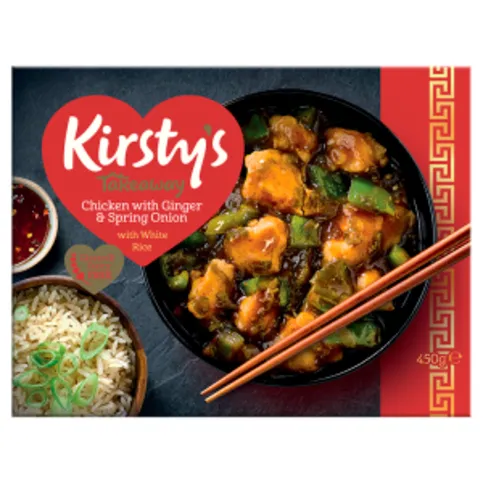 Kirsty's Chicken with Ginger & Spring Onion with White Rice 450g