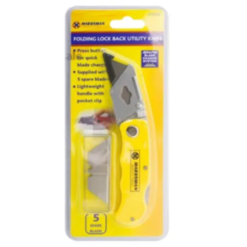 Marksman Folding Lock Back Utility Knife