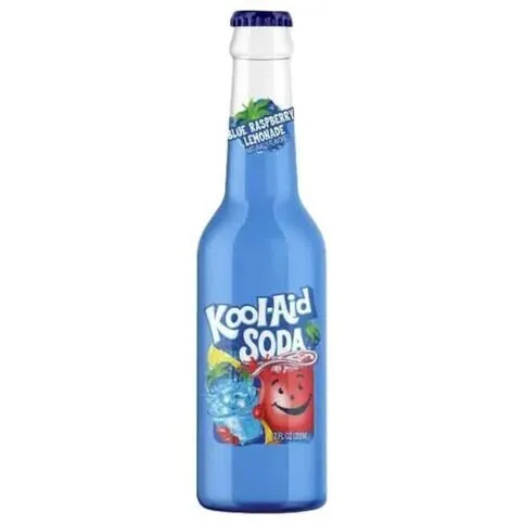Kool-Aid _ Blue Raspberry Lemonade Soda, 12floz (355ml) USA