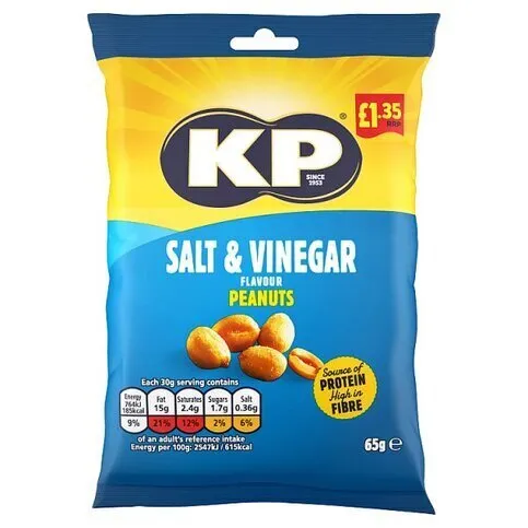 Kp Salt & Vinegar Peanuts 65g