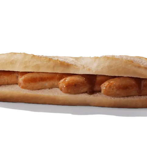 Large Links Sausage Baguette (4 Links)