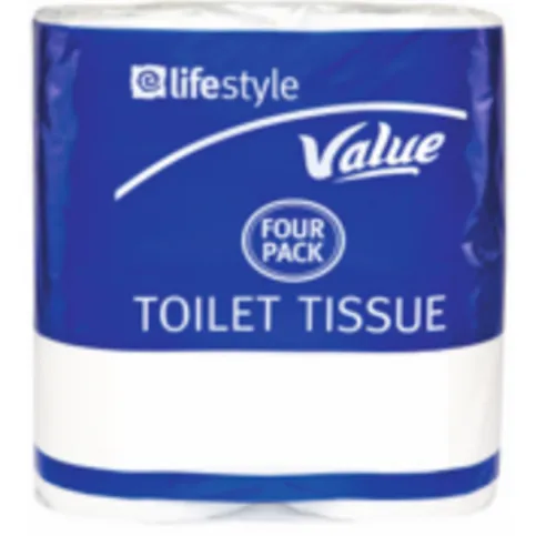 Lifestyle Value Toilet Tissue 4 Pack
