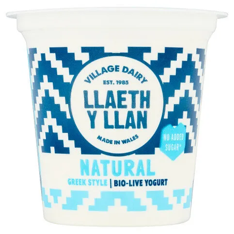 Village Dairy Llaeth y Llan Natural Greek Style Bio-Live Yogurt 125g