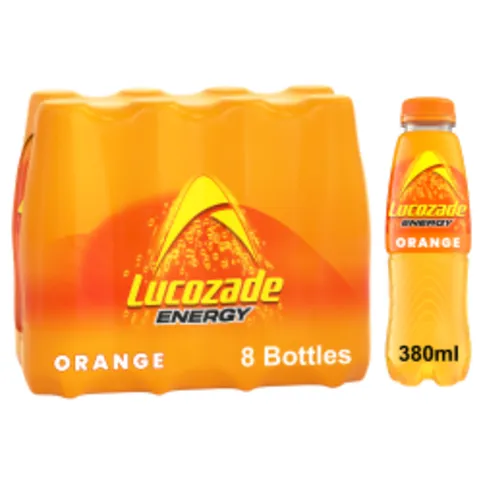 LUCOZADE ENERGY ORANGE 8PK (8X380ML)