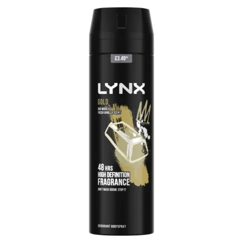 Lynx Gold Deodorant 200ml - Toiletries