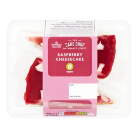Morrisons Raspberry Cheesecake Wedges 2 Pack