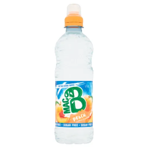 Mac B Sugar Free Still Peach Fruit Flavoured Scottish Spring Water 500ml
