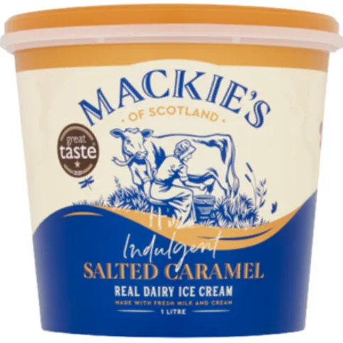 Mackie's Salted Caramel Real Dairy Ice Cream 1L
