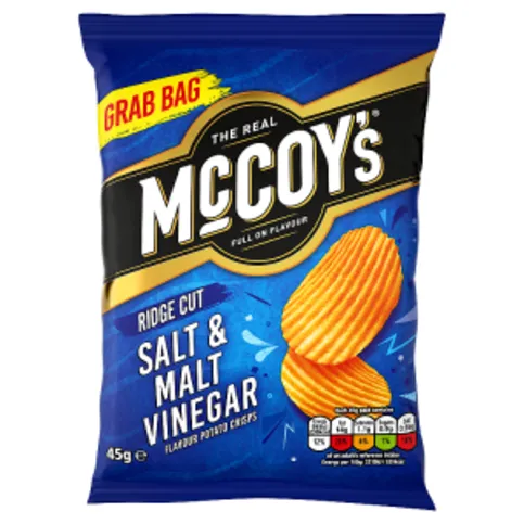 McCoy's Salt & Malt Vinegar Grab Bag Crisps 45g
