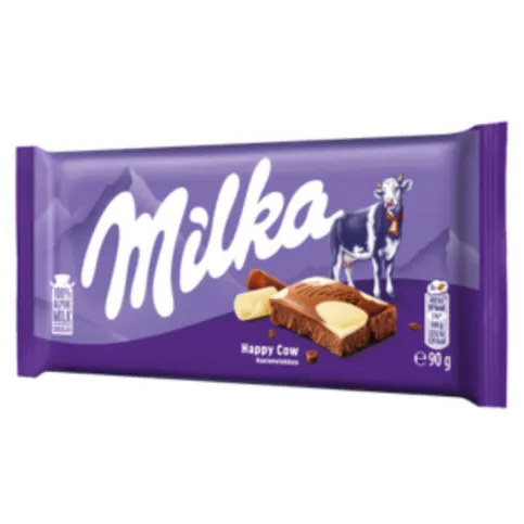 Milka Milk And White Chocolate Tablet 90g
