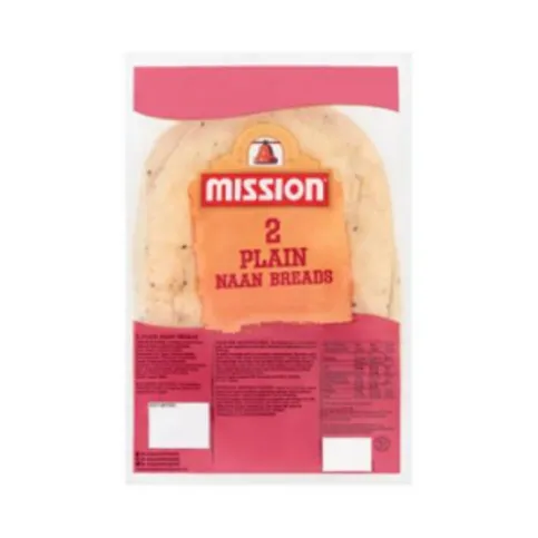 Mission Plain Naan 2pk