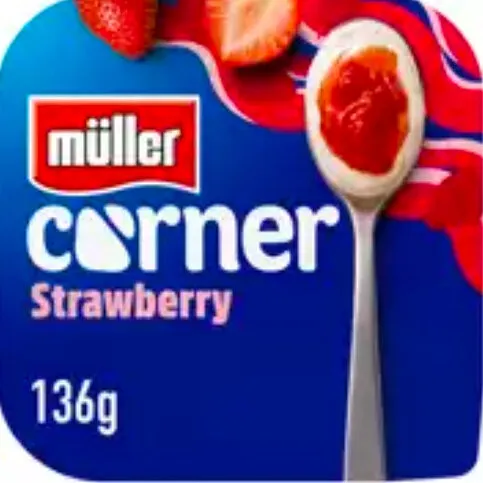 Müller Corner Strawberry 136g  [CHILLED WHITE LABEL]