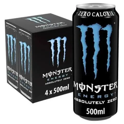 Monster Energy Absolutely Zero 4 Pack