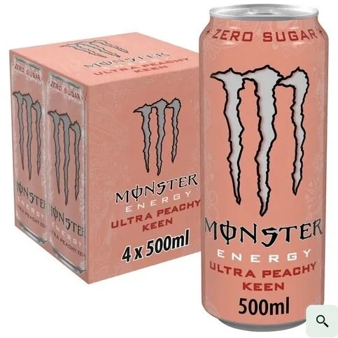 Monster Energy Ultra Peachy Keen 4 Pack