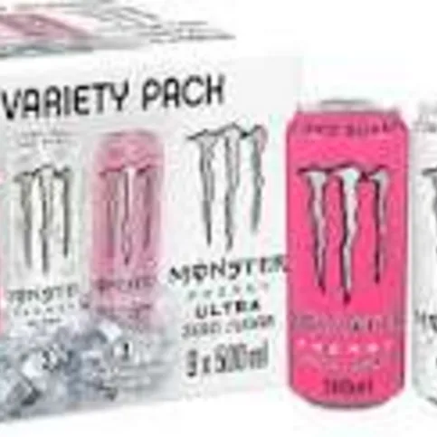 Monster Energy Ultra Variety Pack 9 x 500ml