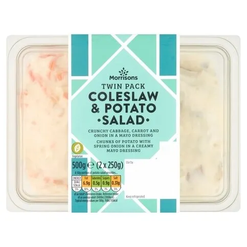Morrisons Classic Coleslaw/Potato Twin pack 500g