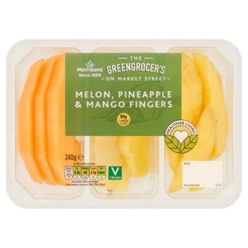 Morrisons Melon Pineapple & Mango Fingers 240g