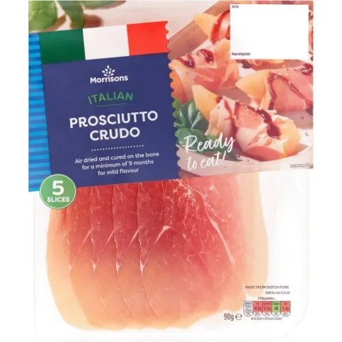 Morrisons Proscuitto Crudo 90g
