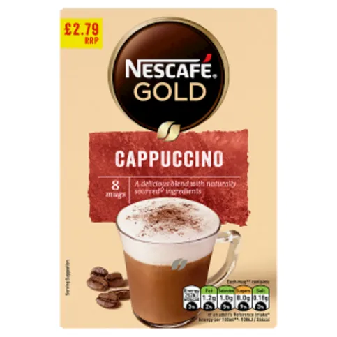 Nescafé Gold Cappuccino 8 x 15.5g (124g)