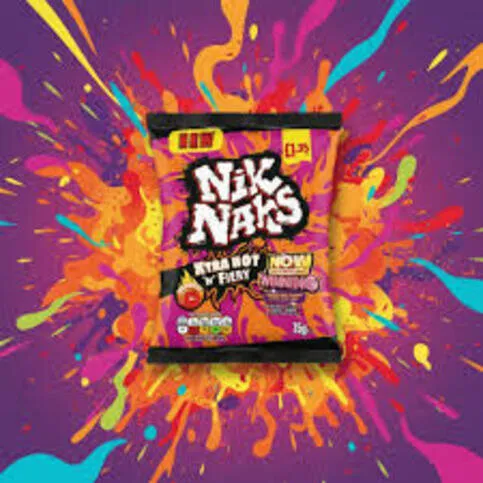 Nik naks Xtra hot N fiery 75g