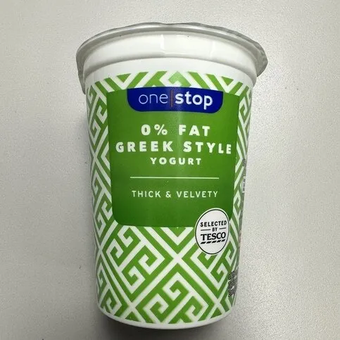 One Stop 0% Fat Greek Style Yoghurt 500g