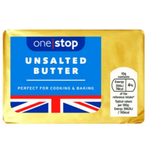 One Stop Unsalted Butter 250g