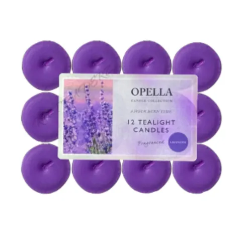 Opella Lavender 12 Tealight Candles