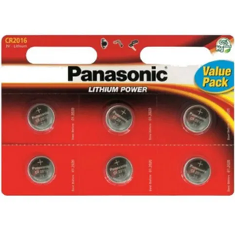 Panasonic Battery Cr 2016 6 Pack
