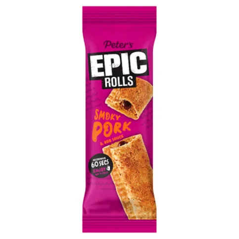 Peter's Epic Rolls Smoky Pork & BBQ Sauce 130g