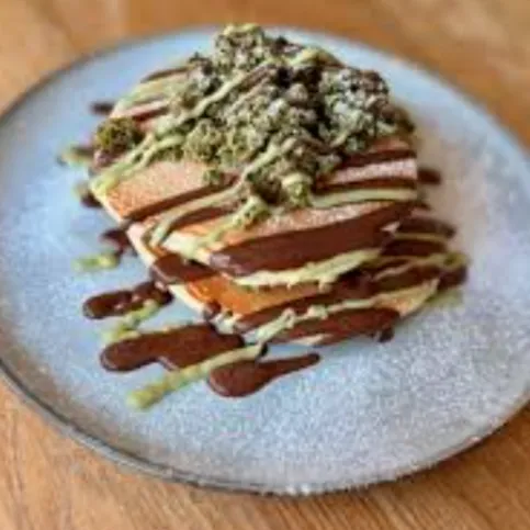 Pistachio kunafa PANCAKE
