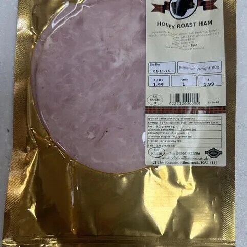 Pollock Williamson Honey Roast Ham