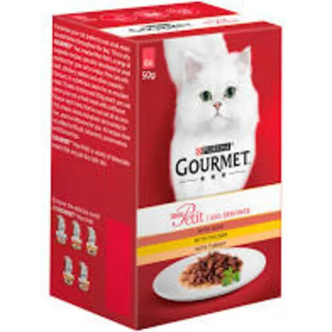 Purina Gourmet MonPetit 6x50g With Duck, Chicken, Turkey