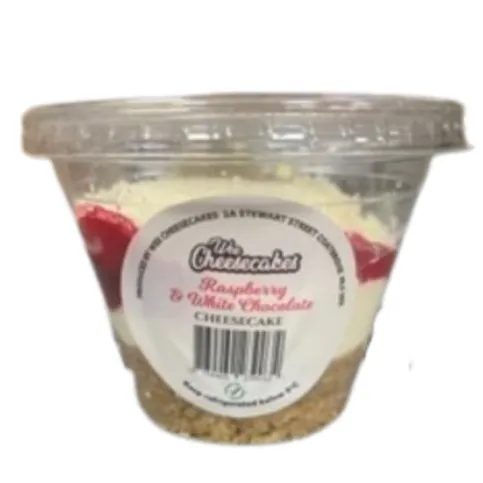 Raspberry & White Cheesecake