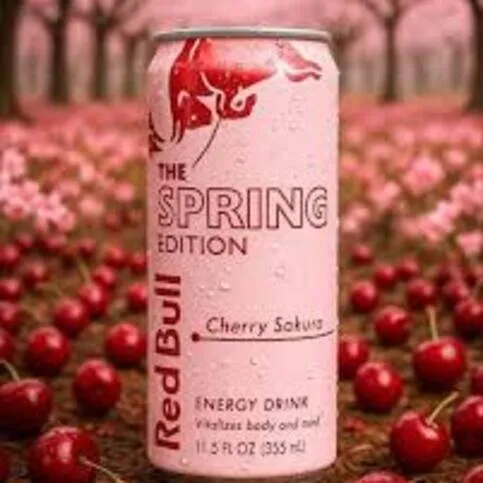 Red bull energy spring cherry 250ml