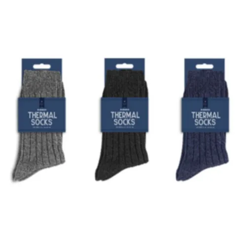 Ribbed Thermal Socks 2 Pack