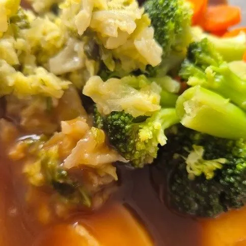 Roast pork and stuffing dinners