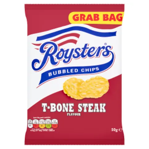 Roysters Bubbled Chips T-Bone Streak Flavour 50g
