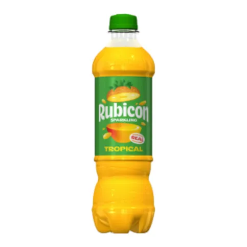 Rubicon Tropical Sparkling Soft Drink Bottle 500ml