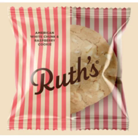 FROZEN: RUTH'S AMERICAN WHITE CHUNK & RASPBERRY COOKIE SINGLE