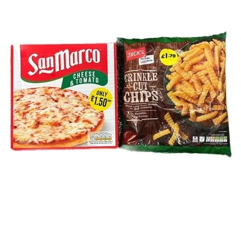 San Marco Cheese & Tomato Pizza + Jacks Crinkle Cut Chips 750g