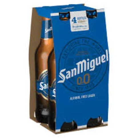 San Miguel 0% Bottles 4 X 330ml