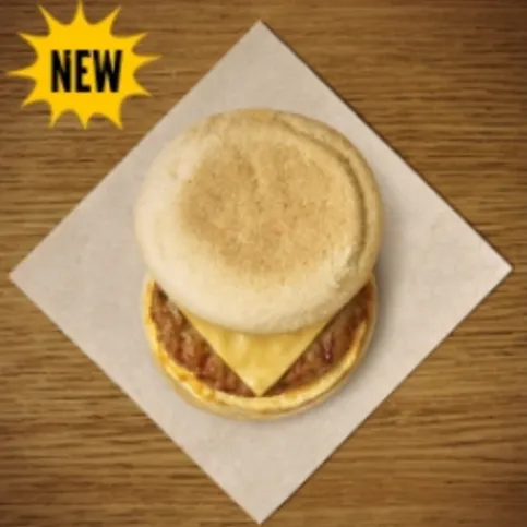 Rollover Sausage, Egg & Cheese Breakfast Muffin