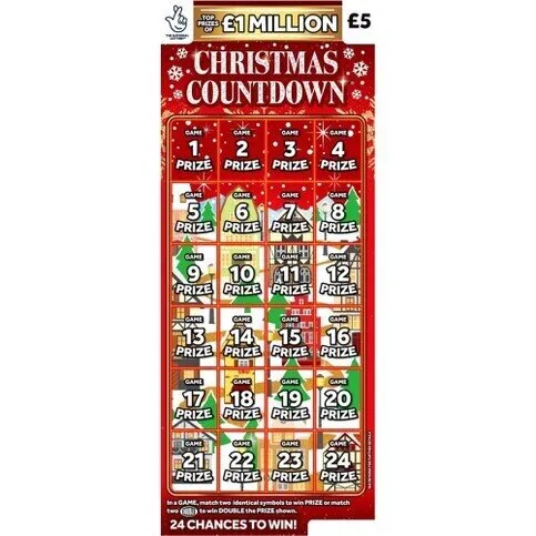 SCRATCHCARD: £1 MILLION CHRISTMAS COUNTDOWN £5 2026
