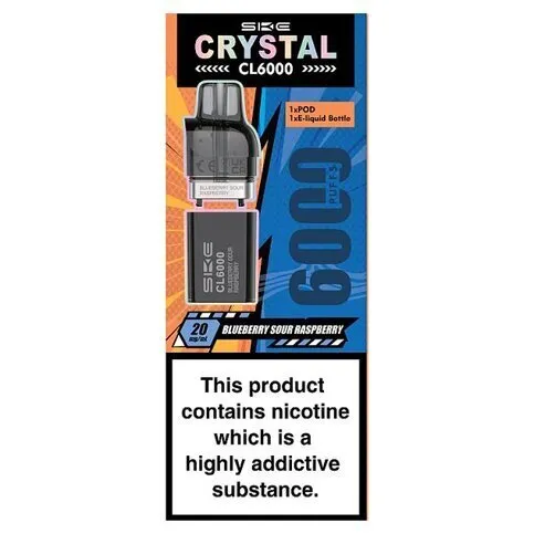 SKE Crystal CL6000 Blueberry Sour Raspberry Pod
