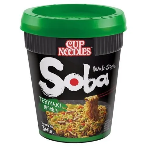 Soba Cup Noodles - TERIYAKI (Teriyaki is a dark, bold, savoury, sweet Japanese sauce), 90g