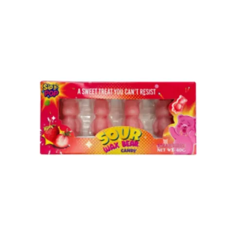 Sour Wax Bear Candy Strawberry