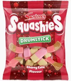 Squashies drumstick cherry cola flavour 120g