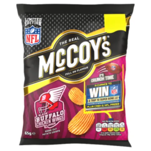 Mccoys Blazin Buffalo Chicken Wings Crisps 65g